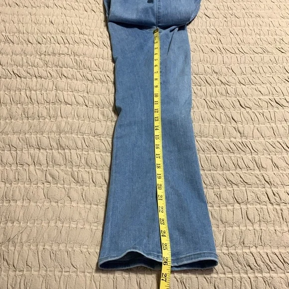 FRAME Women’s Le Crop Mini Boot Classic Blue Denim Jeans Western Boho Festival - Picture 10 of 11